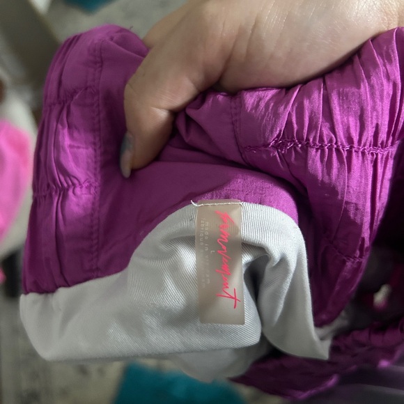 Two Pairs Free People Teal and Magenta Smocked Waist Shorts (L) - Picture 4 of 5